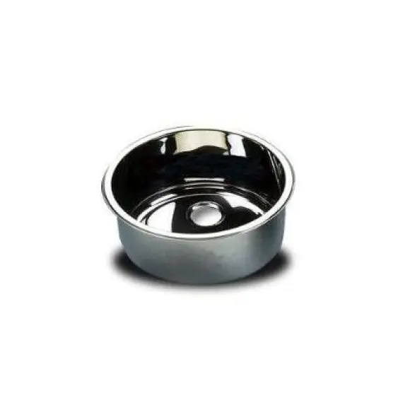 Évier en acier inoxydable poli Ø42mm - Évacuation latérale