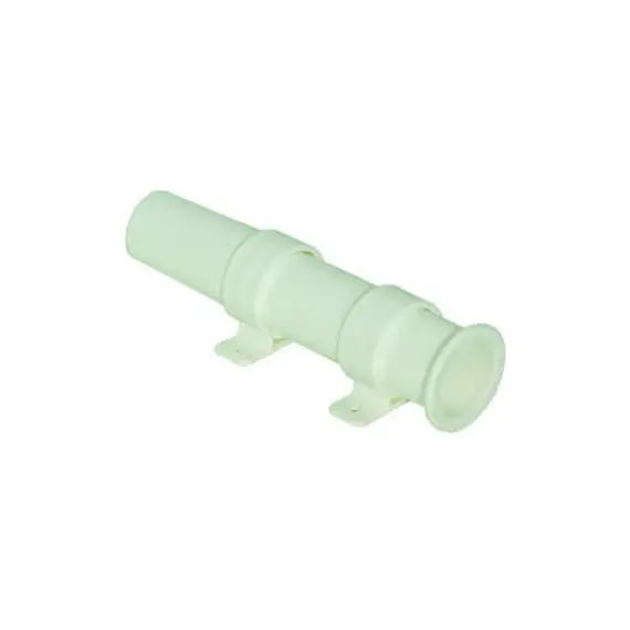 Support de canne de cloison - Plastique - Blanc
