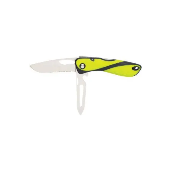 Couteau offshore - lame crantée et ouvre-manille