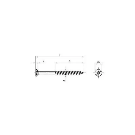 Art 9047 - Stainless Steel Screw A2, 4 image Art 9047 - Stainless Steel Screw A2, 4 image
