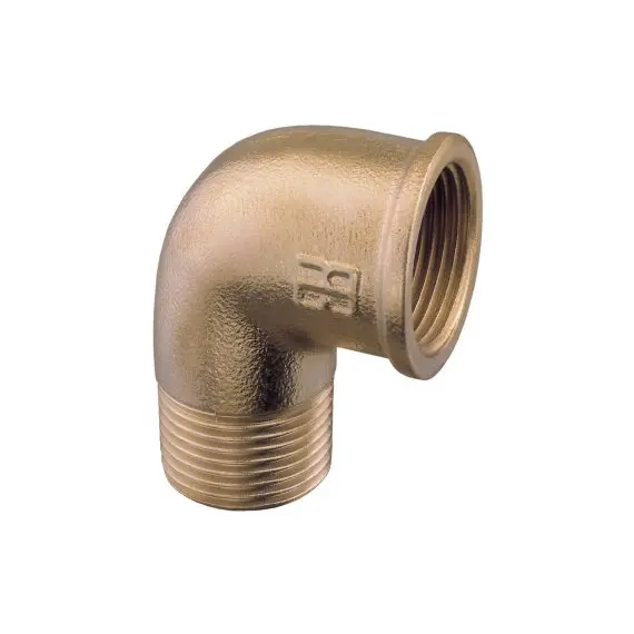 Coude MF 90° - Laiton - 3/8