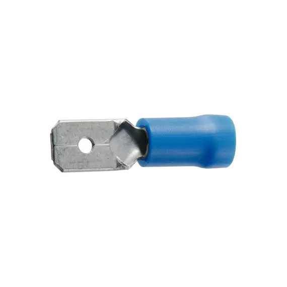 Spade Terminal Set - 6.3mm Blue - 10 pcs