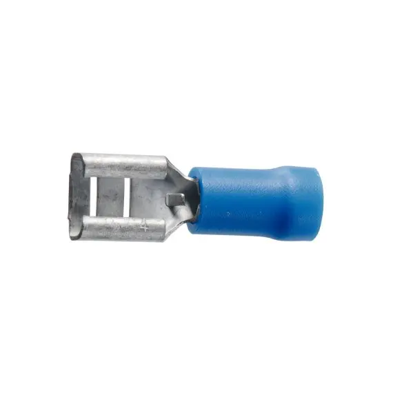6.3mm Female Blue Terminal Clips - 10 Pack