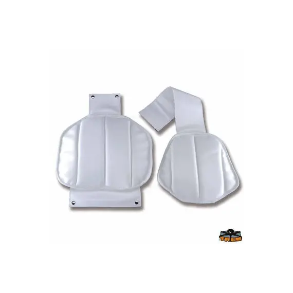 Admiral Seat Cushion & Backrest - White Sky